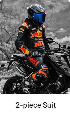 Customizable 2-piece motorcycle suit